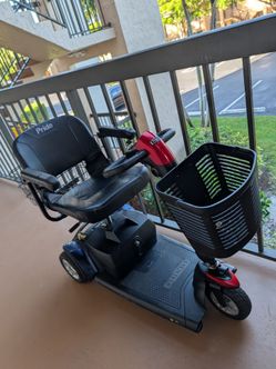 Pride Scooter Red  Wheelchair Electric With Charger