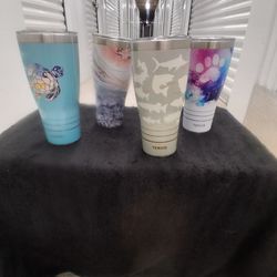 NEW, "TERVIS" INSULATED STAINLESS STEEL 30 OZ TUMBLER WITH DRINK THROUGH LID, PRICED AT 27% OF RETAIL GREAT CUP MANY STYLES TO CHOOSE FROM!!!