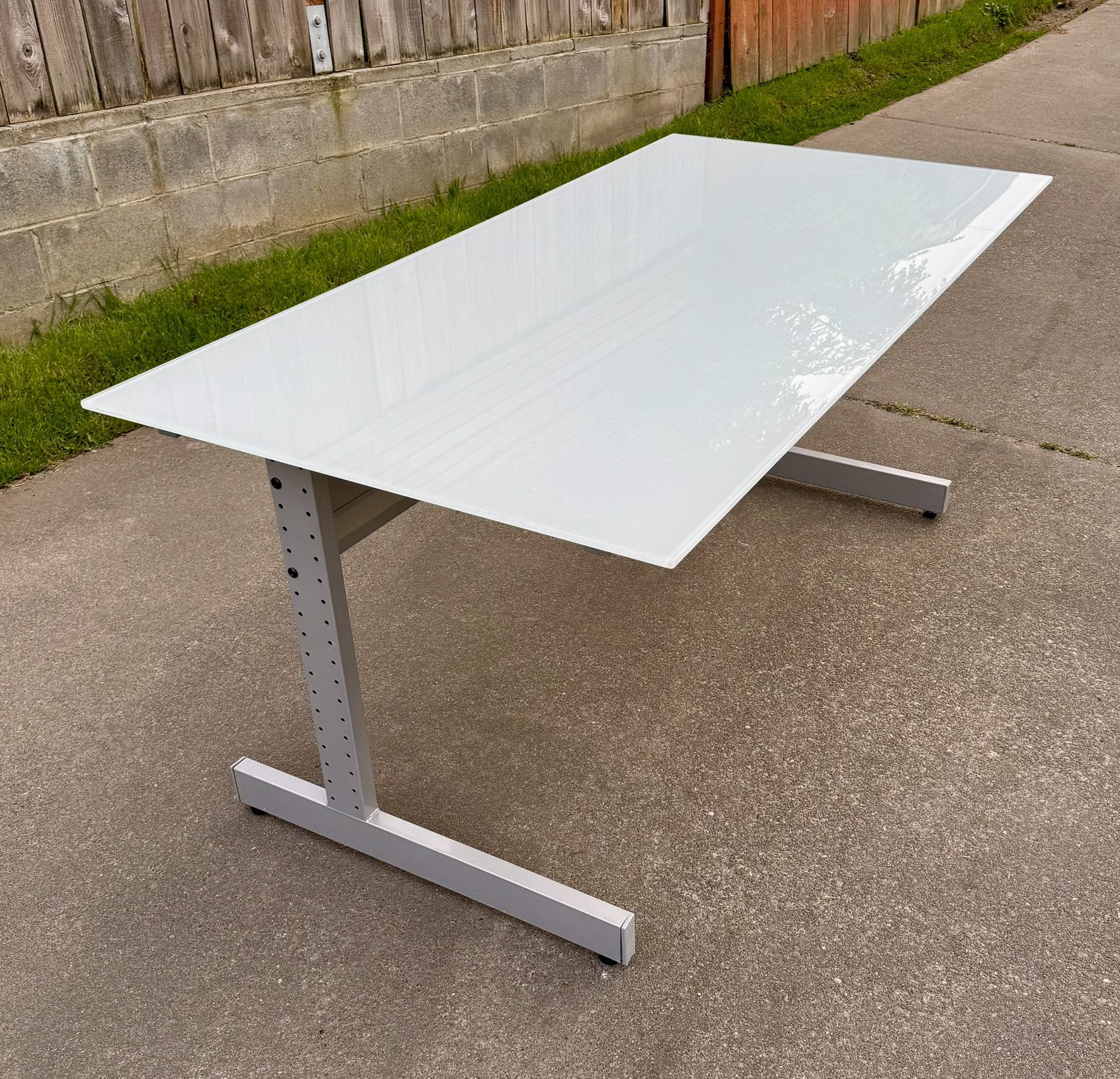 IKEA Galant 3/8" Thick Glass Topper - Excellent Condition