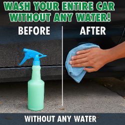 Waterless Wash For Any Vehicle Spray On Wipe Off 32oz