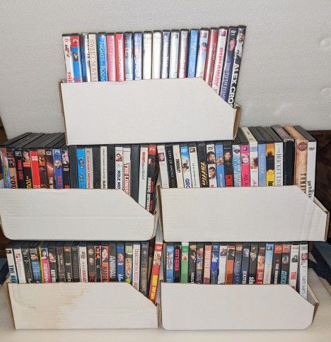 About 100 Movies DVD In Bulk
