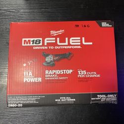 Milwaukee M18 FUEL 18V Lithium-Ion Brushless Cordless 4-1/2 in./5 in. Grinder w/Paddle Switch (Tool-Only