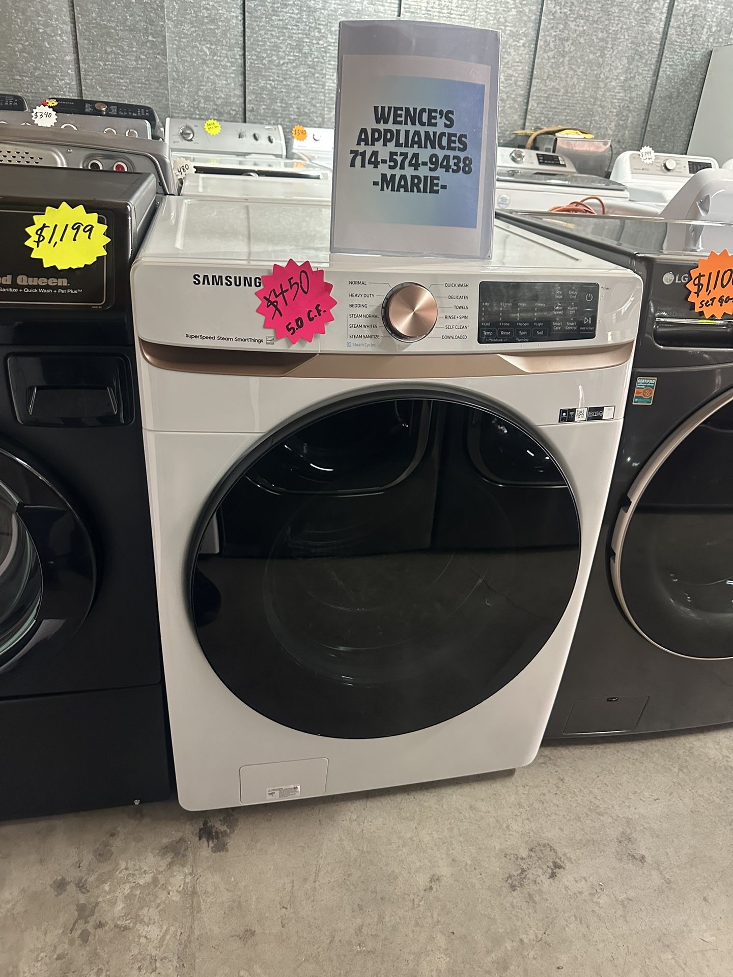 SAMSUNG WASHER FRONT LOAD COR WHITE