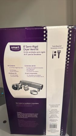 8’ semi rigid dryer vent kit