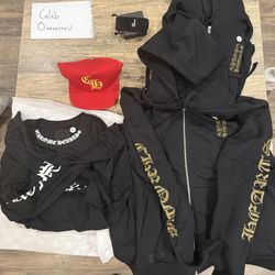 Chrome Heart Zip Up, Long sleeve, Hat