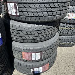 225/60R18 Radar Dimax AS8 104W Set Of 4 Tires Free Mount Balance installed Finance Available