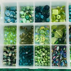 Green Tone Beads