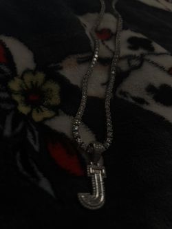 Moissanite Chain With J Pendant