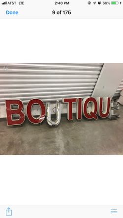 Neon Boutique Sign