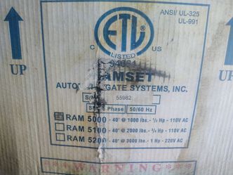 I have 2 Ramsets for sale and 1 All-O-matic