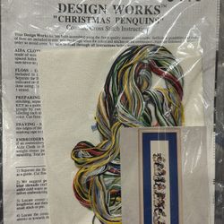 Christmas Penguins Cross Stitch Kit