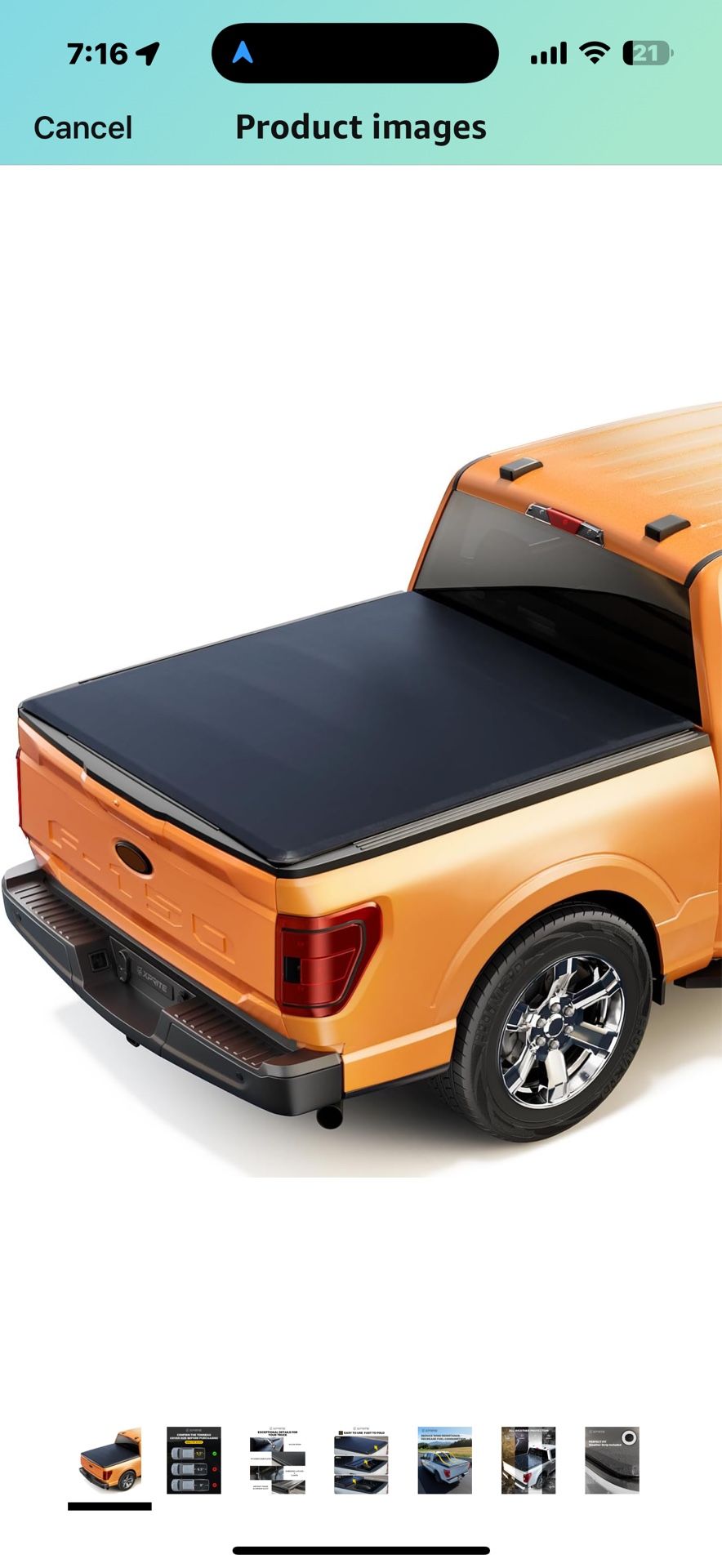 Xprite 5.5FT Soft Tri-Fold Truck Bed Cover Tonneau Cover Compatible with 2015-2025 Ford F150 F-150 F150 5'5" Bed (67.1") Brand Xprite Style Soft Tri-