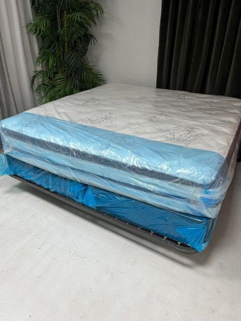 King size Firm Orthopedic + box spring Gift , Totally New