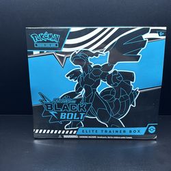 Black Bolt Elite Trainer Box Brand New Pokemon Cards