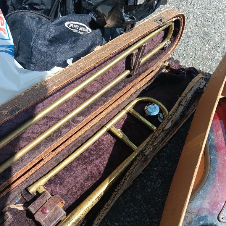 Vintage Olds Trombone Missing Mouth Piece