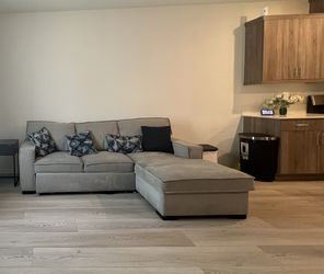 Sectional couch With storage And extended To Bed