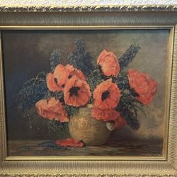 M Streckenbach Poppies And Larks Pur