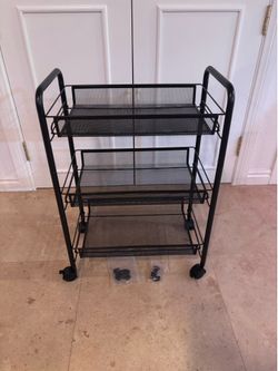 Brand new metal 3 tier rolling storage cart