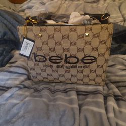 Bebe Brown And Black Medium Purse