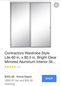 Sliding Closet Doors with Mirrors (Brand New!)