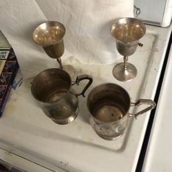 Silverware antique 4 pieces