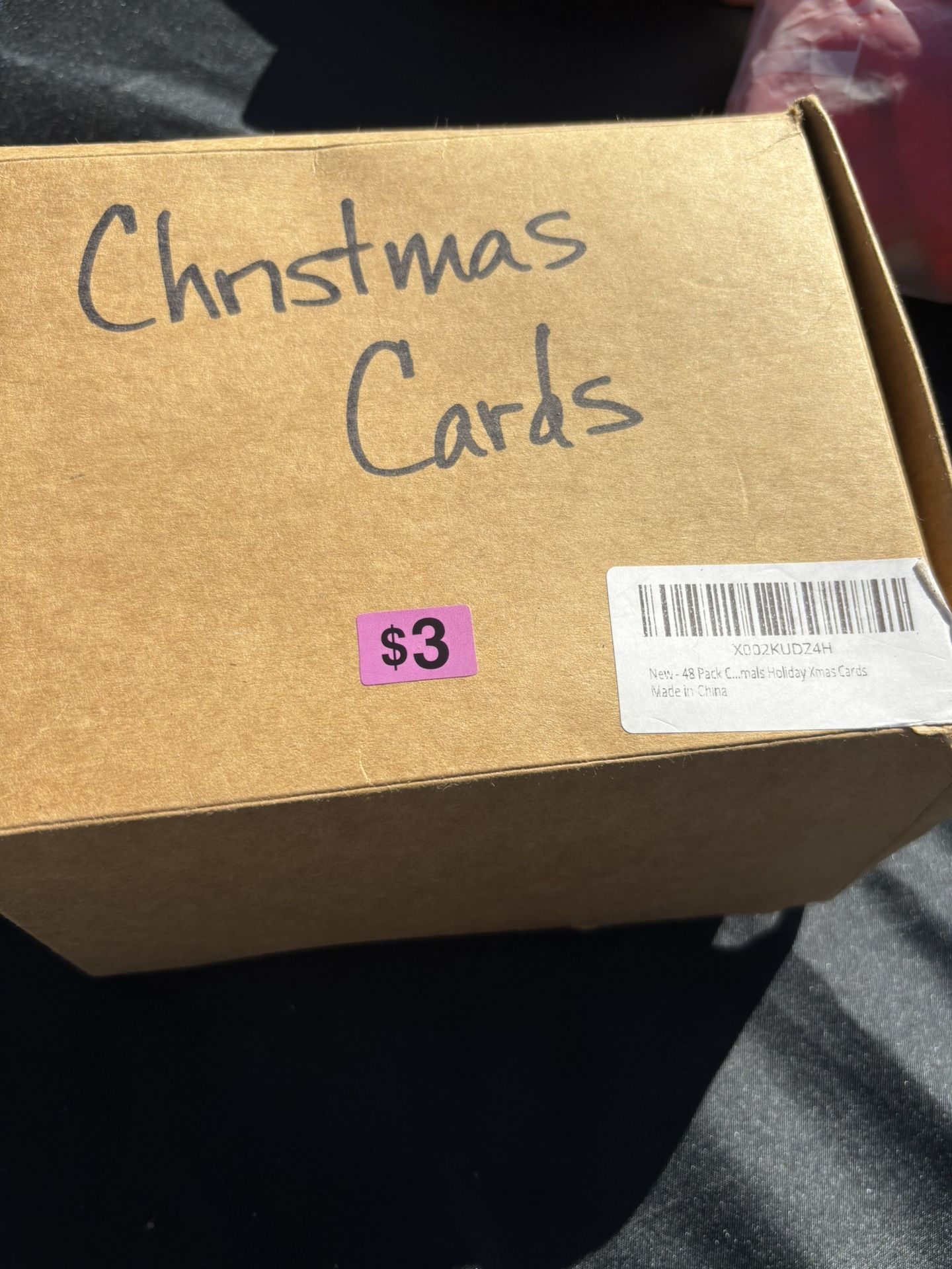 Box of Christmas cards