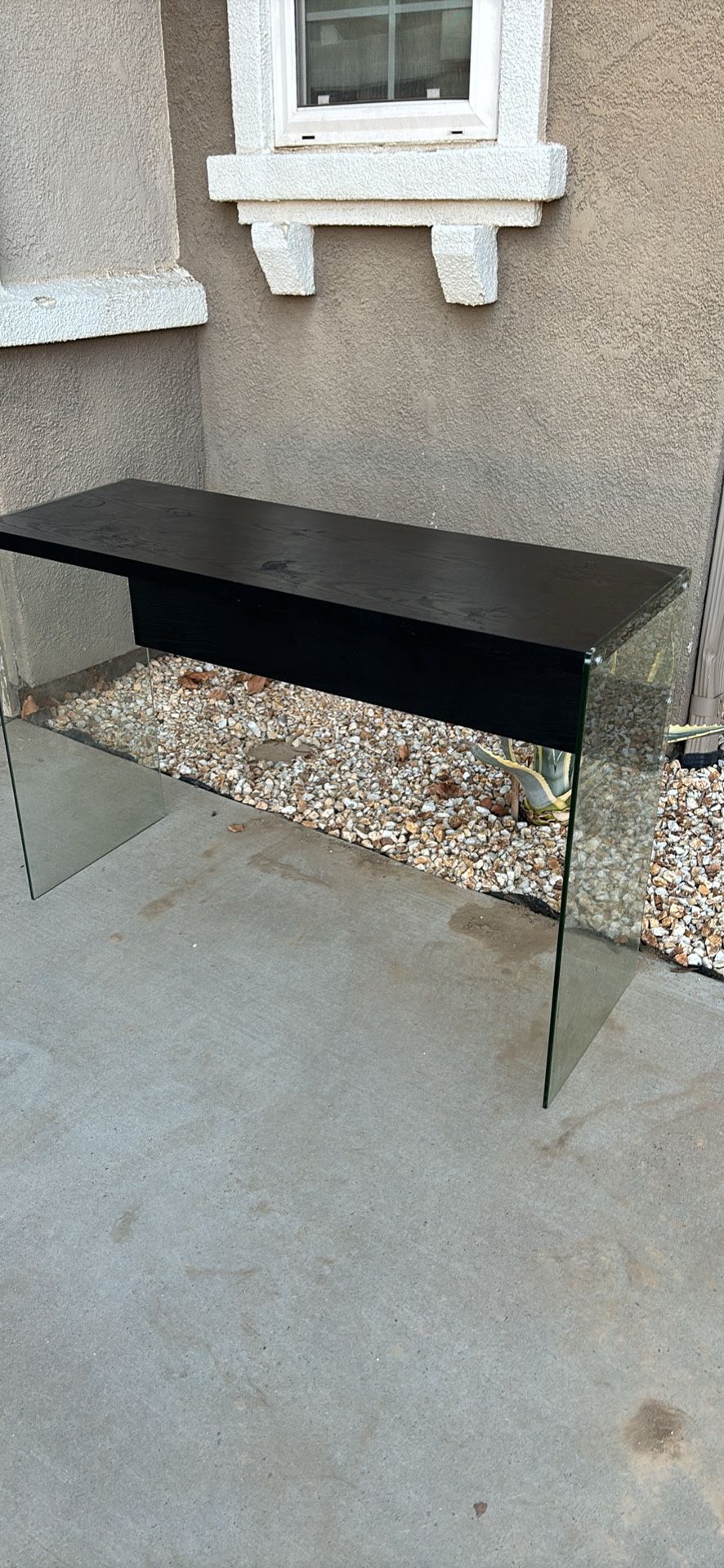 Glass/ Wood Table