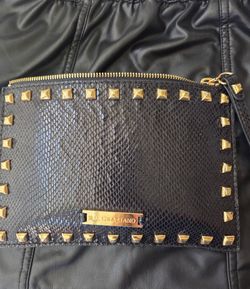 R.J Graziano faux snakeskin clutch