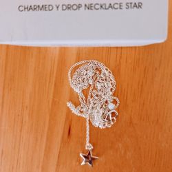 Brand New Ladies Charmed "Y" Drop Necklace Star