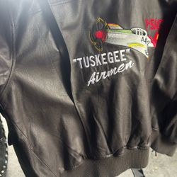 Tuskegee Leather Jacket Xl Large 