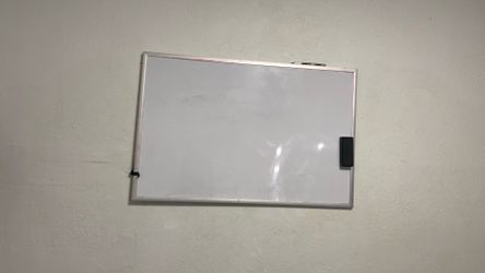 Walmart white board with eraser