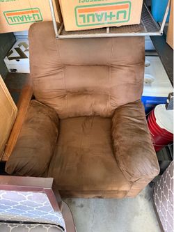 Brown soft recliner