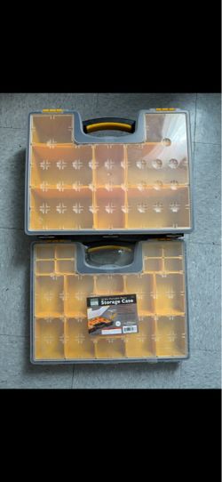 18-Bin Portable Parts Storage Case – Set of 2
