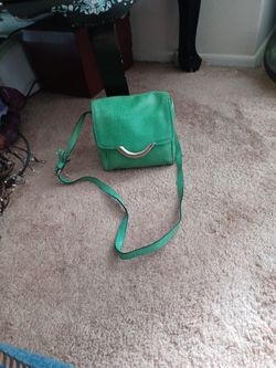 Small Green Leather Handbag