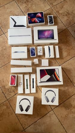 Empty Apple boxes $150.00 CASH. TEXT FOR PRICES. Tap on my picture to see everything I have posted here on Offer-Up.