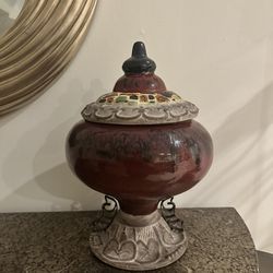 Decorative Vase with Lid