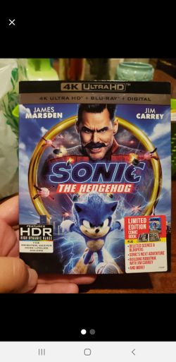 Sonic 4k blu ray combo brand new sealed with slip cover