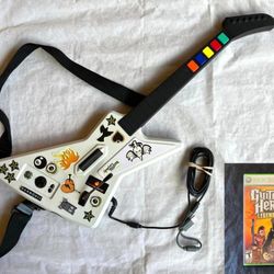 Guitar Hero wired guitar & Game for Xbox 360 - PRICE FIRM