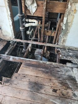 Rehab Demo Complete Part 2 Floor Deck Tile Interior