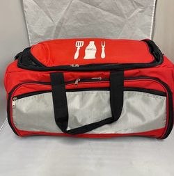 COCA-COLA large PICNIC duffle Bag tote w/ COOLER