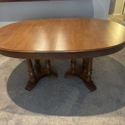 Solid Wood Dining Table And Chairs 