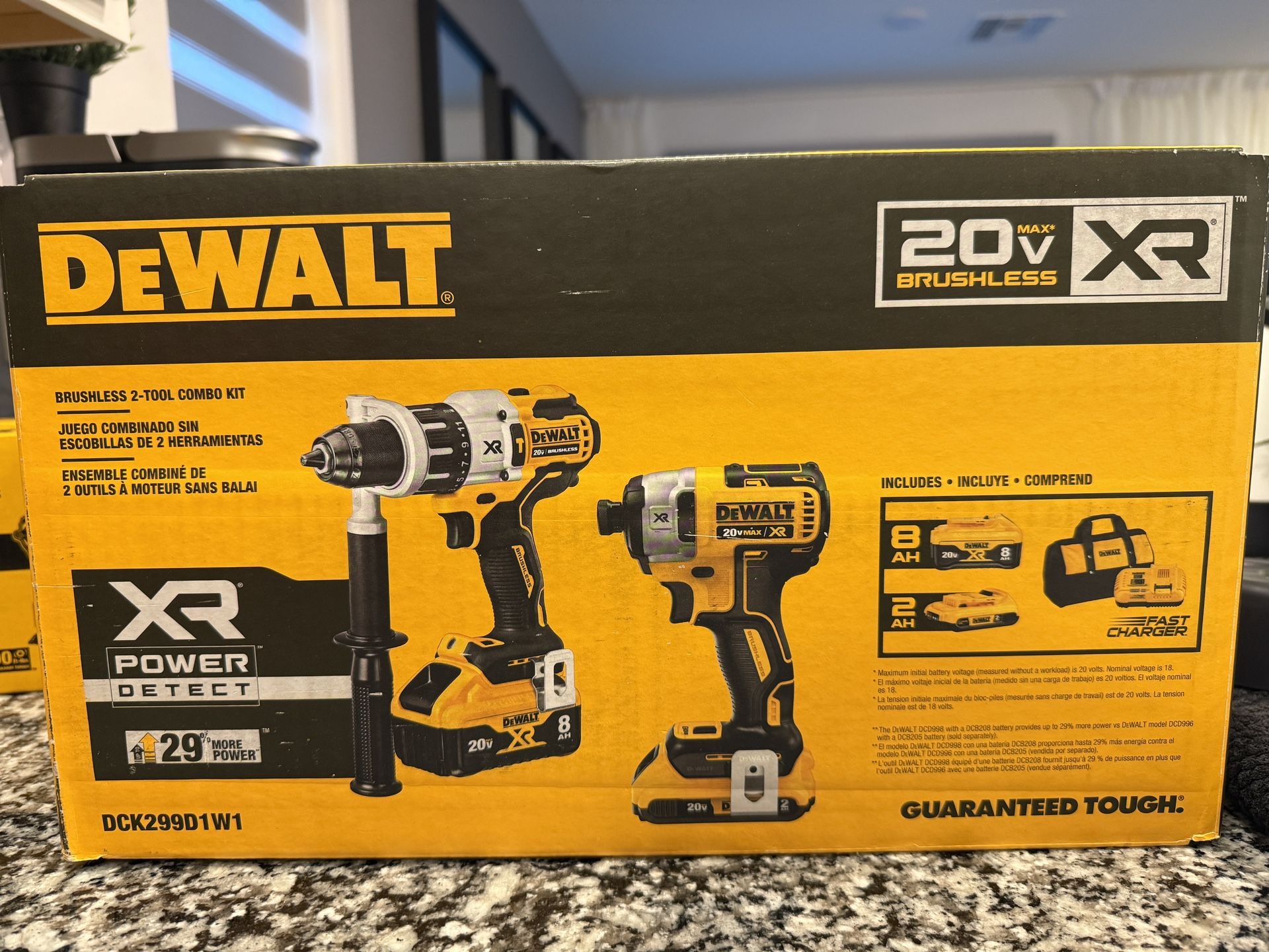 DEWALT XR POWER DETECT 2-Tool 20-Volt Max Brushless Power Tool Combo Kit