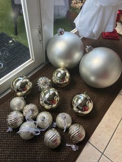 holiday ball ornaments Set of 14 piece $50