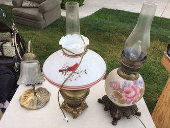 3 antique lamps