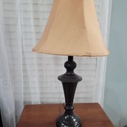 Wooden Night Stand  $30 / Lamp $10 / Carpet $55 