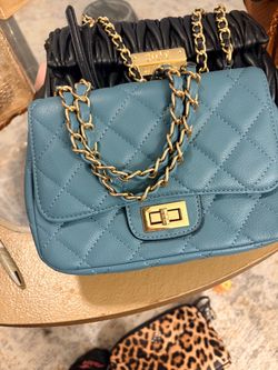 Quilted Mini Crossbody Bag with Gold Chain