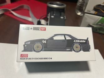 Mini GTxKaido House 1:64 Nissan Skyline GTR (R34) Kaido Works GReddy V2(222)