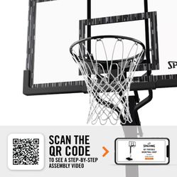 Spalding 60 In. Acrylic Screw Jack
Portable Basketball Hoop System
