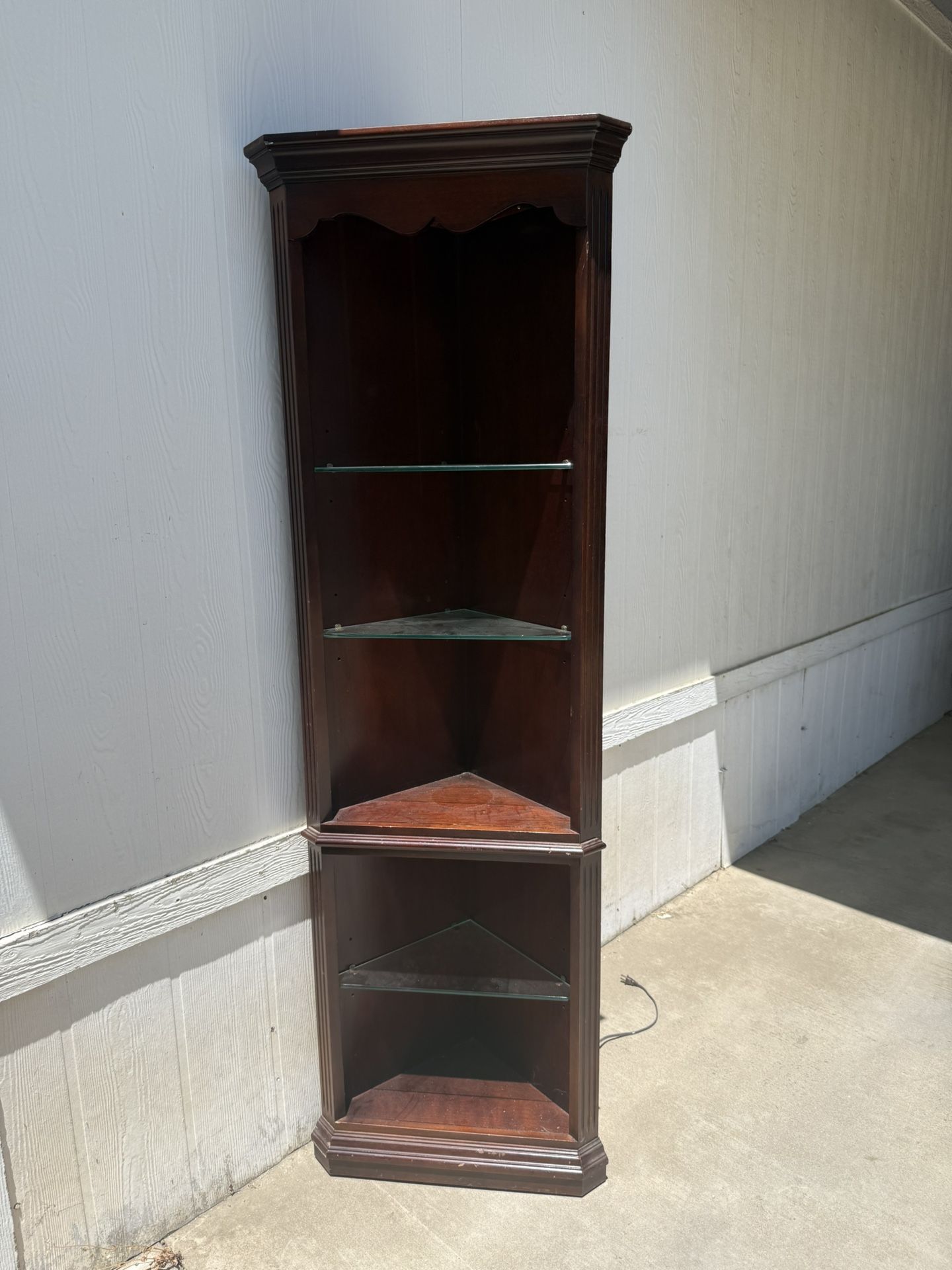 Corner Wood Shelf