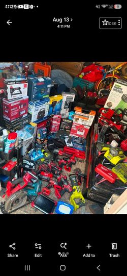 Large Lot of Power Tools and Hand Tools